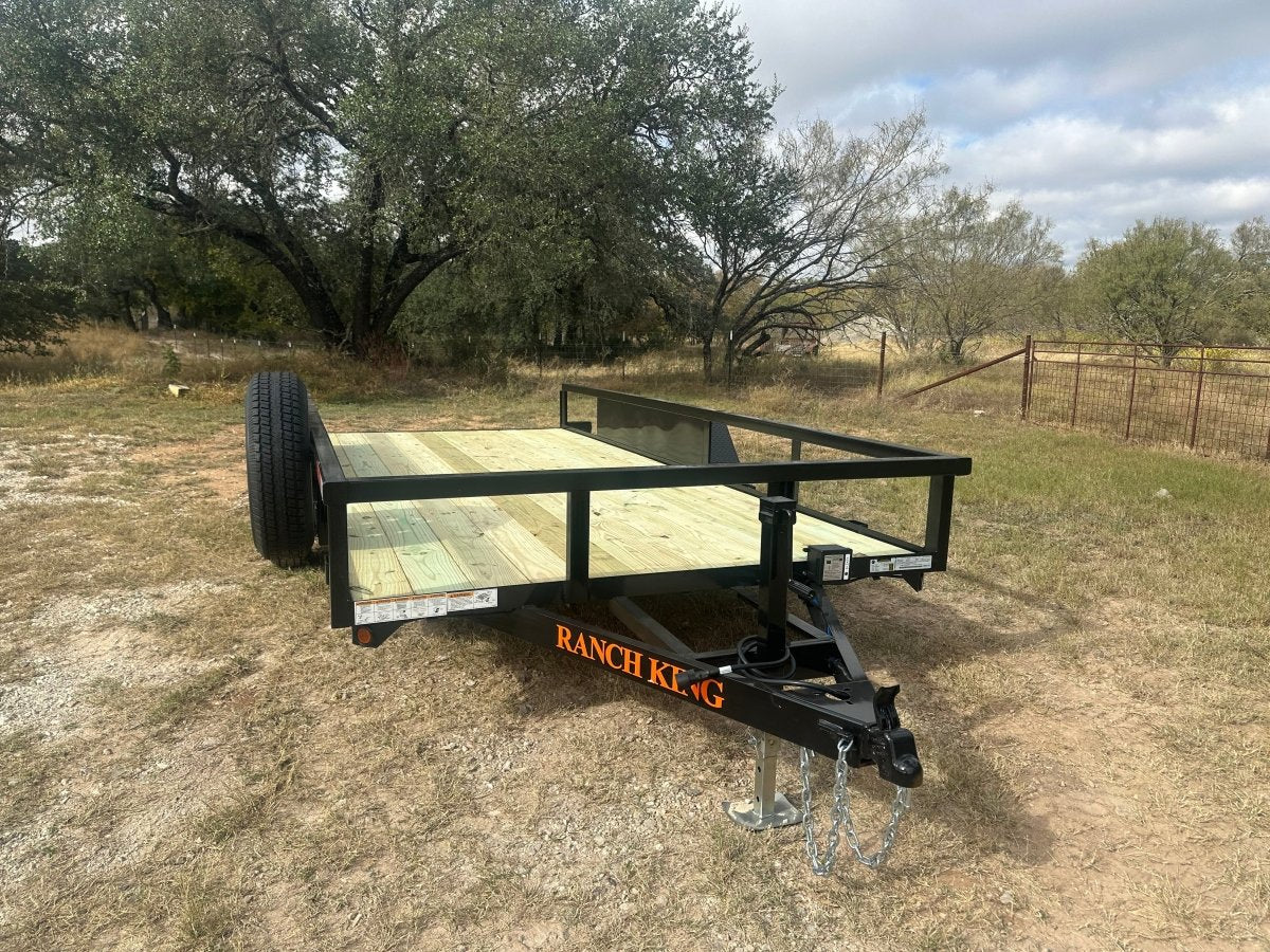 Ranch King 6'10'x16' Tandem Utility Trailer RAMPS - 3131 3133 - J4 Trailer