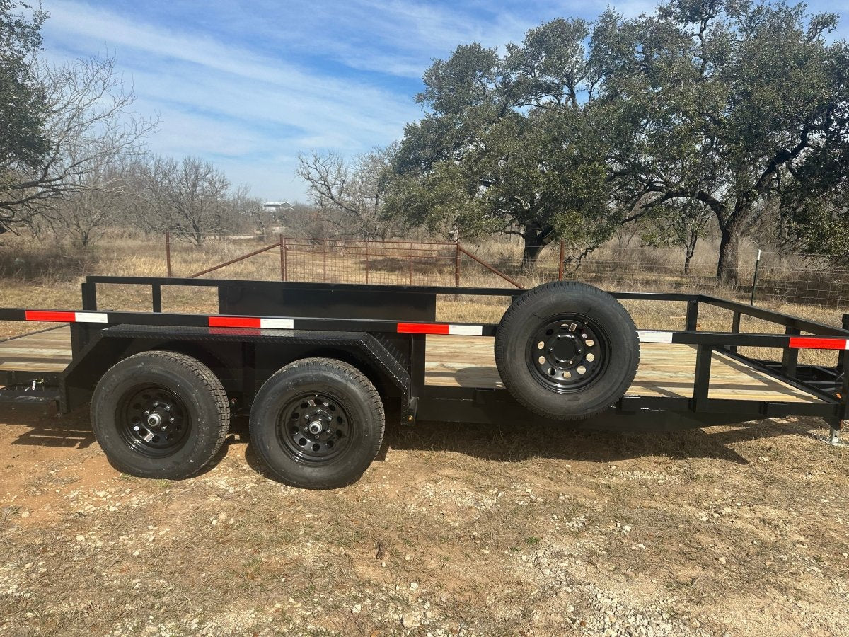 Ranch King 6'10"x18' 10K Tandem Utility Trailer RAMPS - 2800 - J4 Trailer