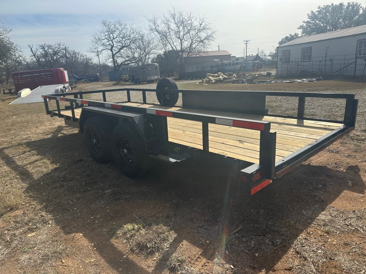 Ranch King 6'10"x18' 10K Tandem Utility Trailer RAMPS - 2800 - J4 Trailer