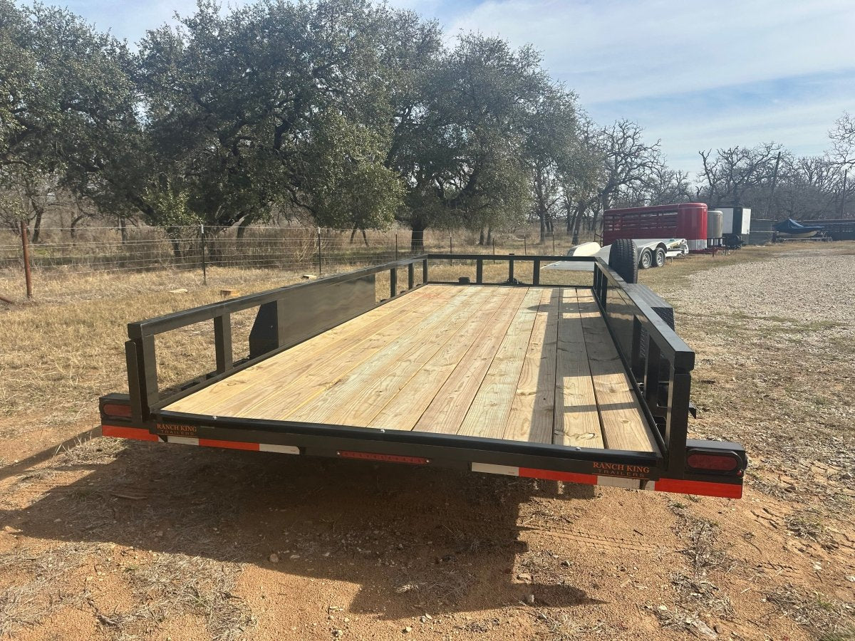 Ranch King 6'10"x18' 10K Tandem Utility Trailer RAMPS - 2800 - J4 Trailer
