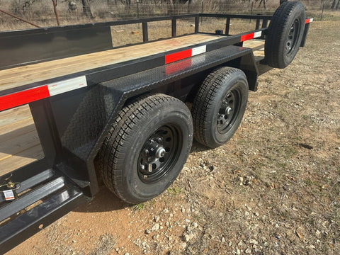 Ranch King 6'10"x18' 10K Tandem Utility Trailer RAMPS - 2800 - J4 Trailer