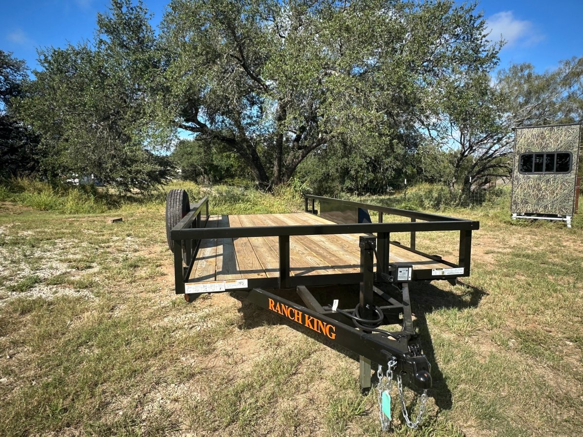 Ranch King 6'10"x18' Tandem Utility Trailer RAMPS - 2545 - J4 Trailer