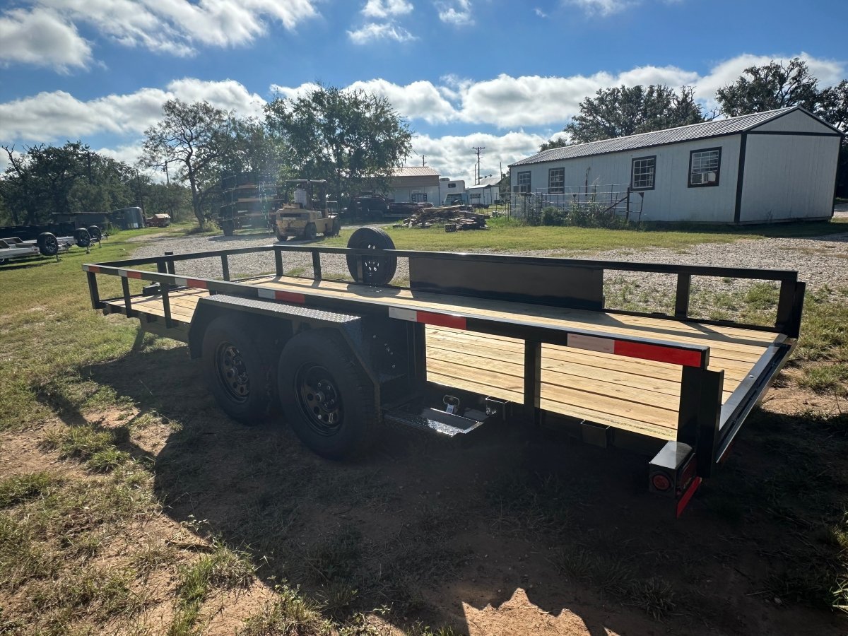 Ranch King 6'10"x18' Tandem Utility Trailer RAMPS - 2545 - J4 Trailer