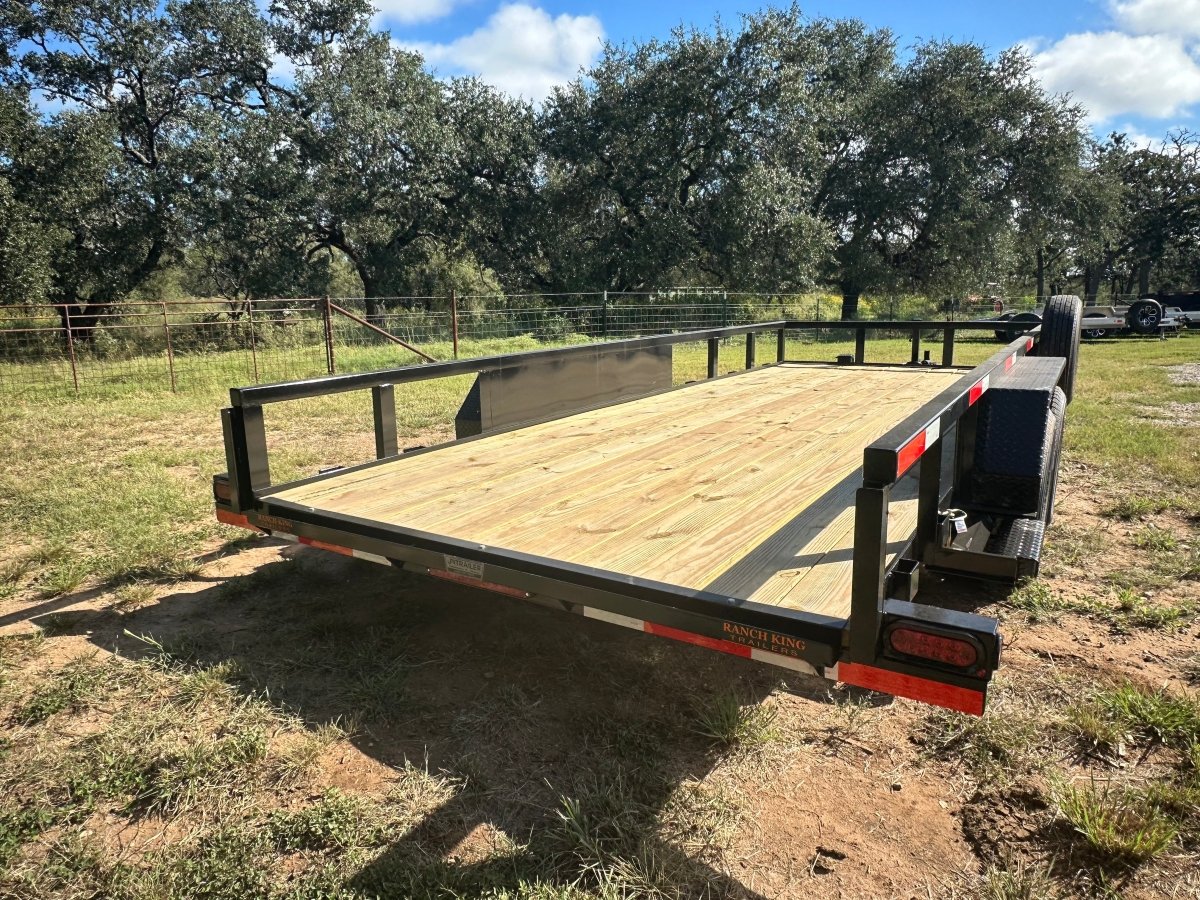 Ranch King 6'10"x18' Tandem Utility Trailer RAMPS - 2545 - J4 Trailer