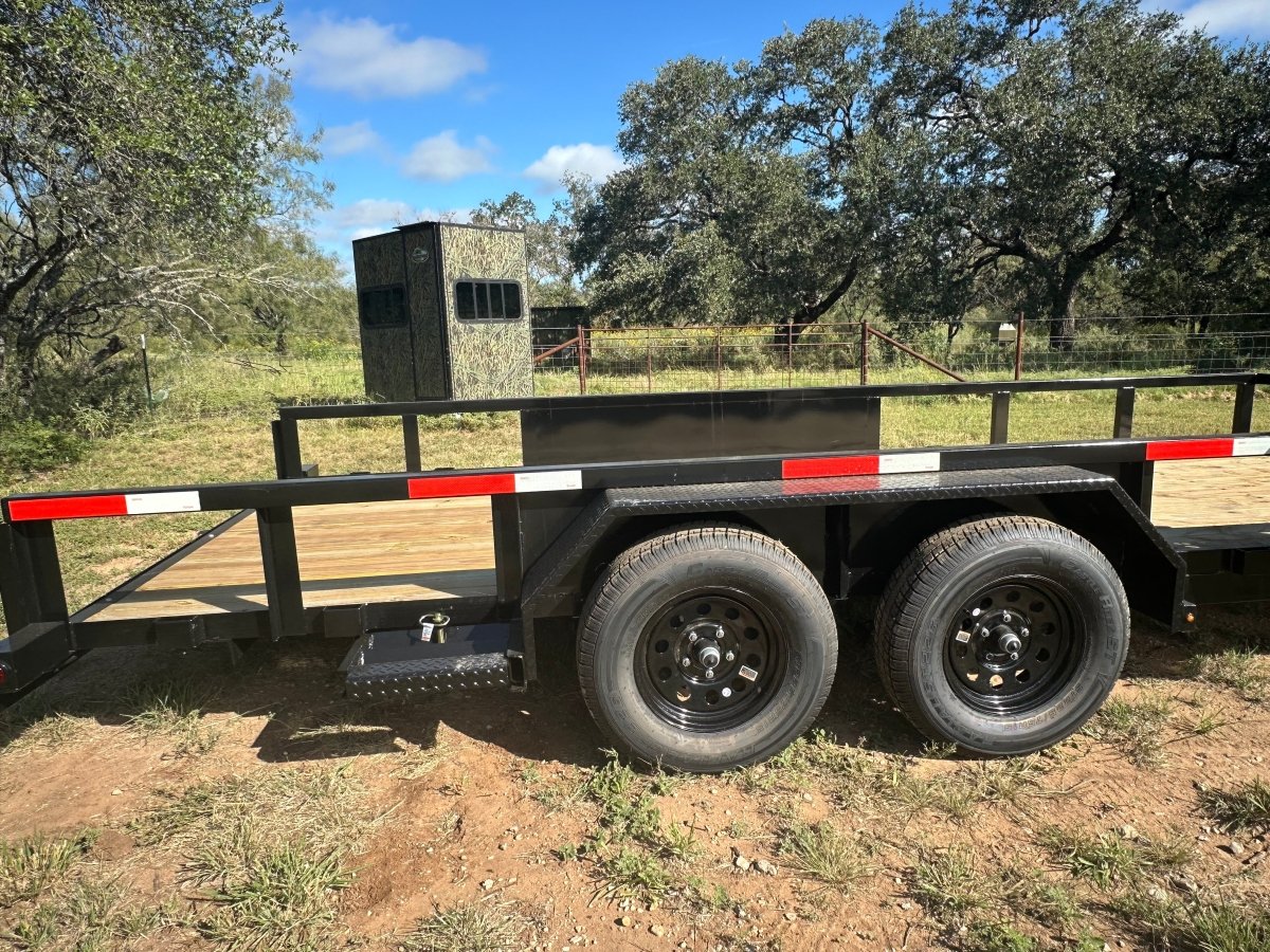 Ranch King 6'10"x18' Tandem Utility Trailer RAMPS - 2545 - J4 Trailer