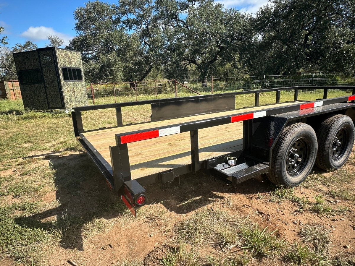 Ranch King 6'10"x18' Tandem Utility Trailer RAMPS - 2545 - J4 Trailer