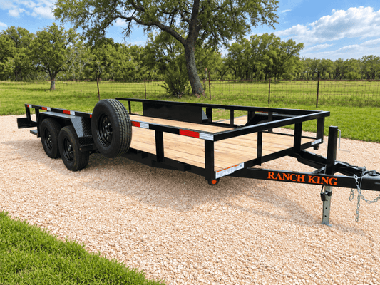 Ranch King 6'10x20' 10K Tandem Utility - TC20610-75ESR Ramps - 3300 - J4 Trailer
