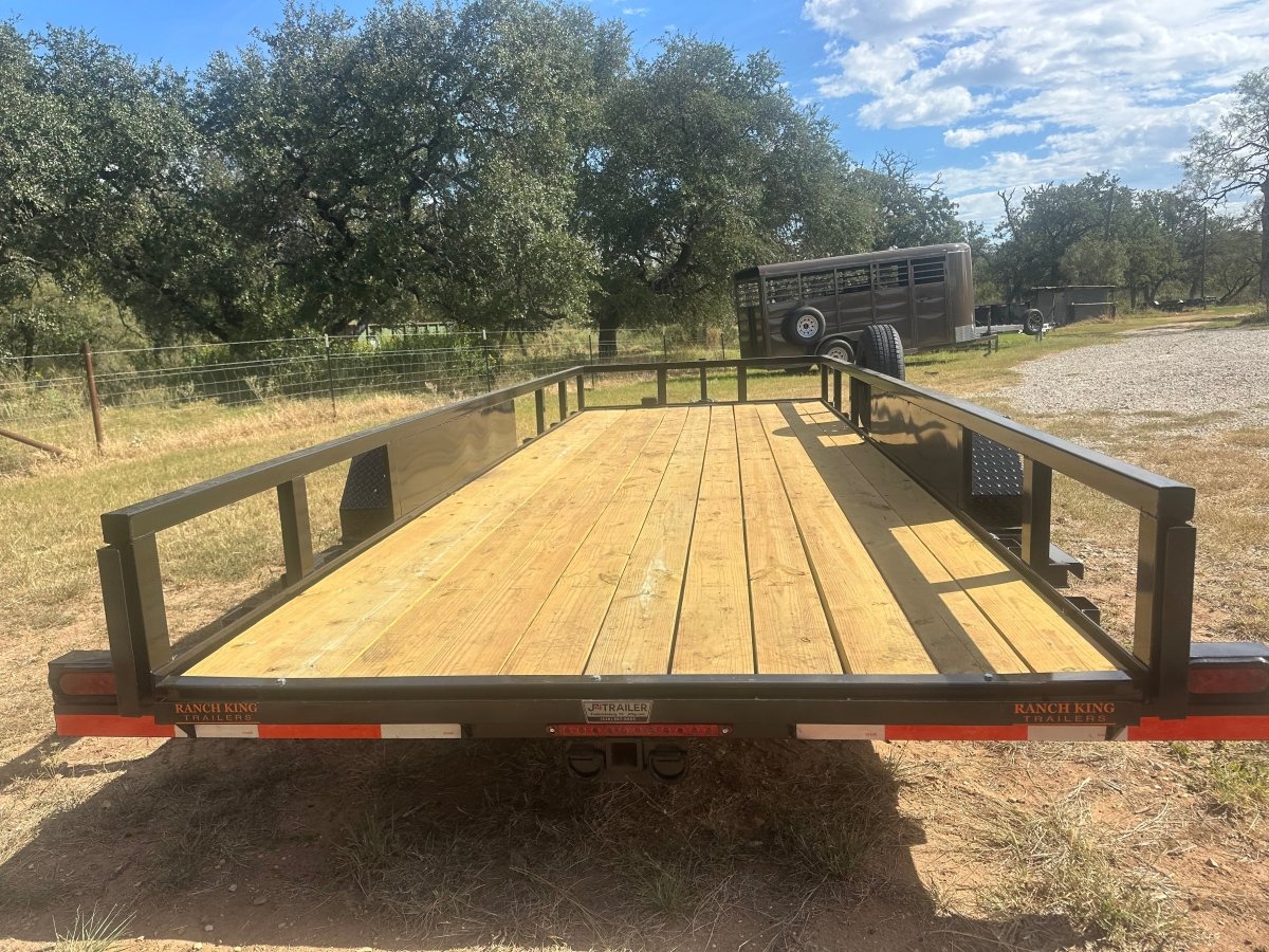 Ranch King 6'10"x20' Tandem Utility 10k RAMPS - 2478 - J4 Trailer