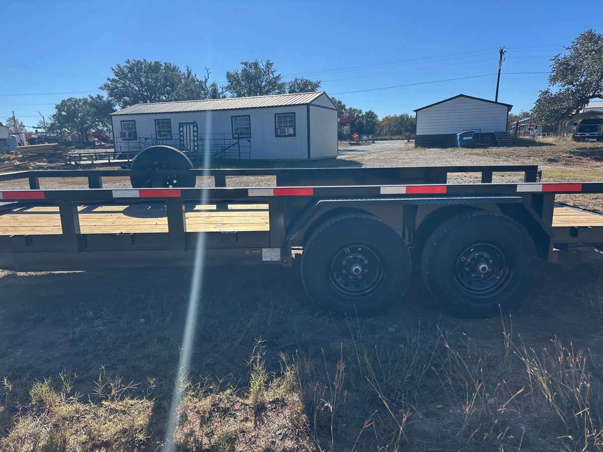 Ranch King 6'10"x20' Tandem Utility Trailer 14k STAND UP RAMPS - 2485 - J4 Trailer
