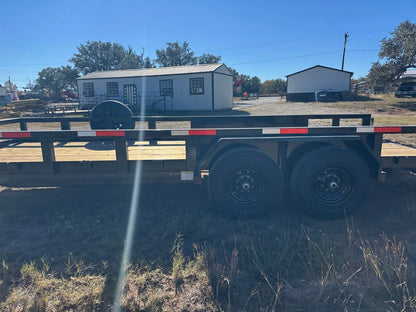 Ranch King 6'10"x20' Tandem Utility Trailer 14k STAND UP RAMPS - 2485 - J4 Trailer