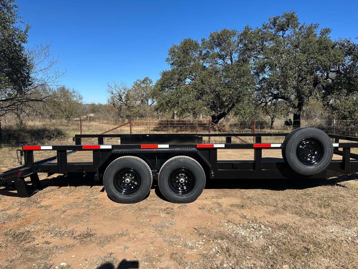 Ranch King 6'10"x20' Tandem Utility Trailer 14k STAND UP RAMPS - 2485 - J4 Trailer