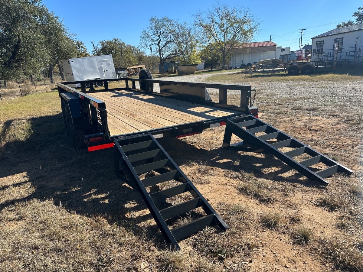Ranch King 6'10"x20' Tandem Utility Trailer 14k STAND UP RAMPS - 2485 - J4 Trailer