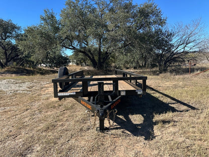 Ranch King 6'10"x20' Tandem Utility Trailer 14k STAND UP RAMPS - 2485 - J4 Trailer