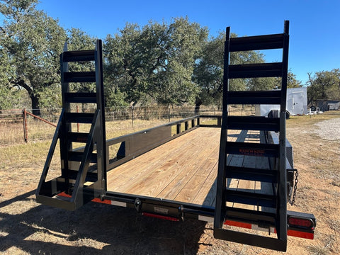 Ranch King 6'10"x20' Tandem Utility Trailer 14k STAND UP RAMPS - 2485 - J4 Trailer