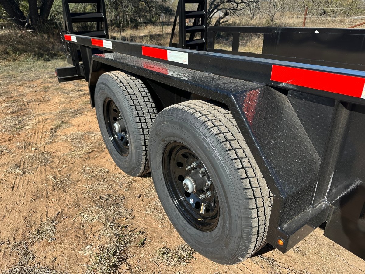 Ranch King 6'10"x20' Tandem Utility Trailer 14k STAND UP RAMPS - 2485 - J4 Trailer