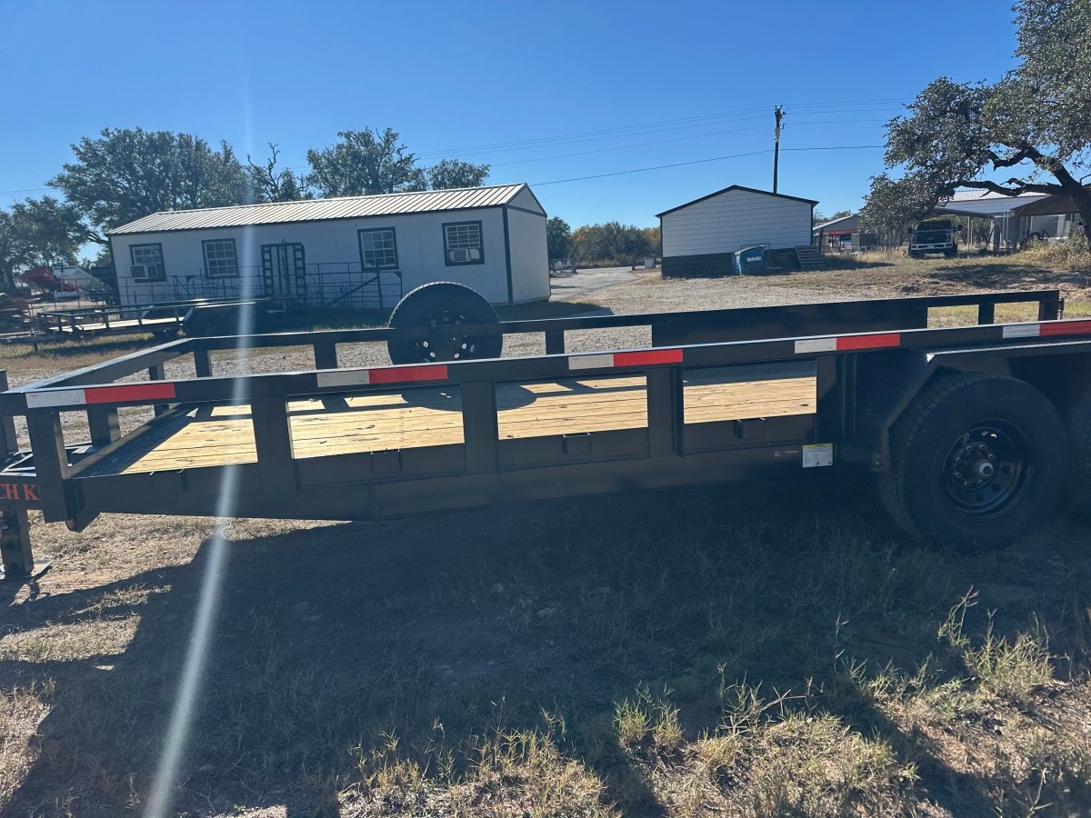 Ranch King 6'10"x20' Tandem Utility Trailer 14k STAND UP RAMPS - 2485 - J4 Trailer