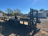 Ranch King 6'10"x20' Tandem Utility Trailer 14k STAND UP RAMPS - 2485 - J4 Trailer