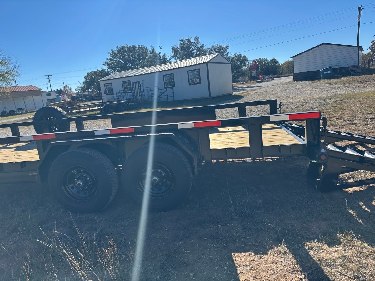 Ranch King 6'10"x20' Tandem Utility Trailer 14k STAND UP RAMPS - 2485 - J4 Trailer