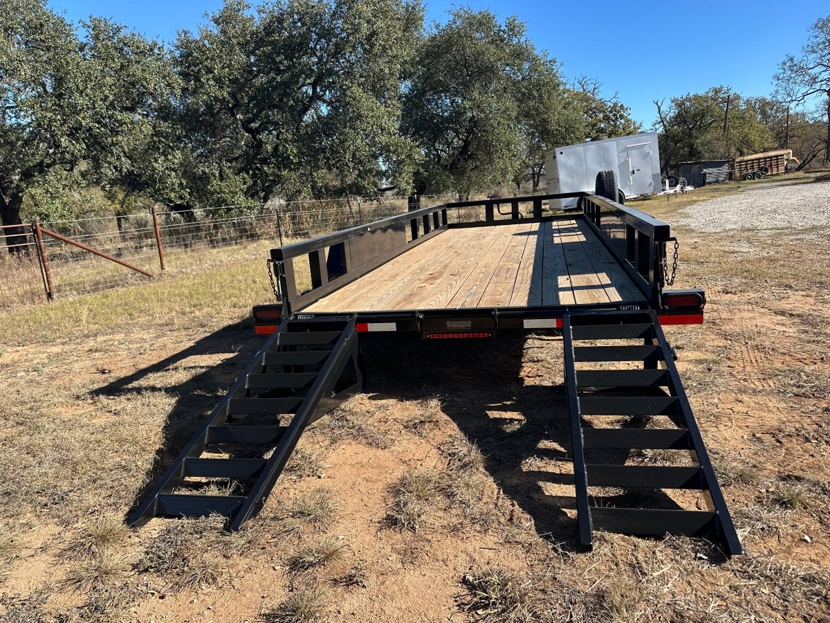 Ranch King 6'10"x20' Tandem Utility Trailer 14k STAND UP RAMPS - 2485 - J4 Trailer