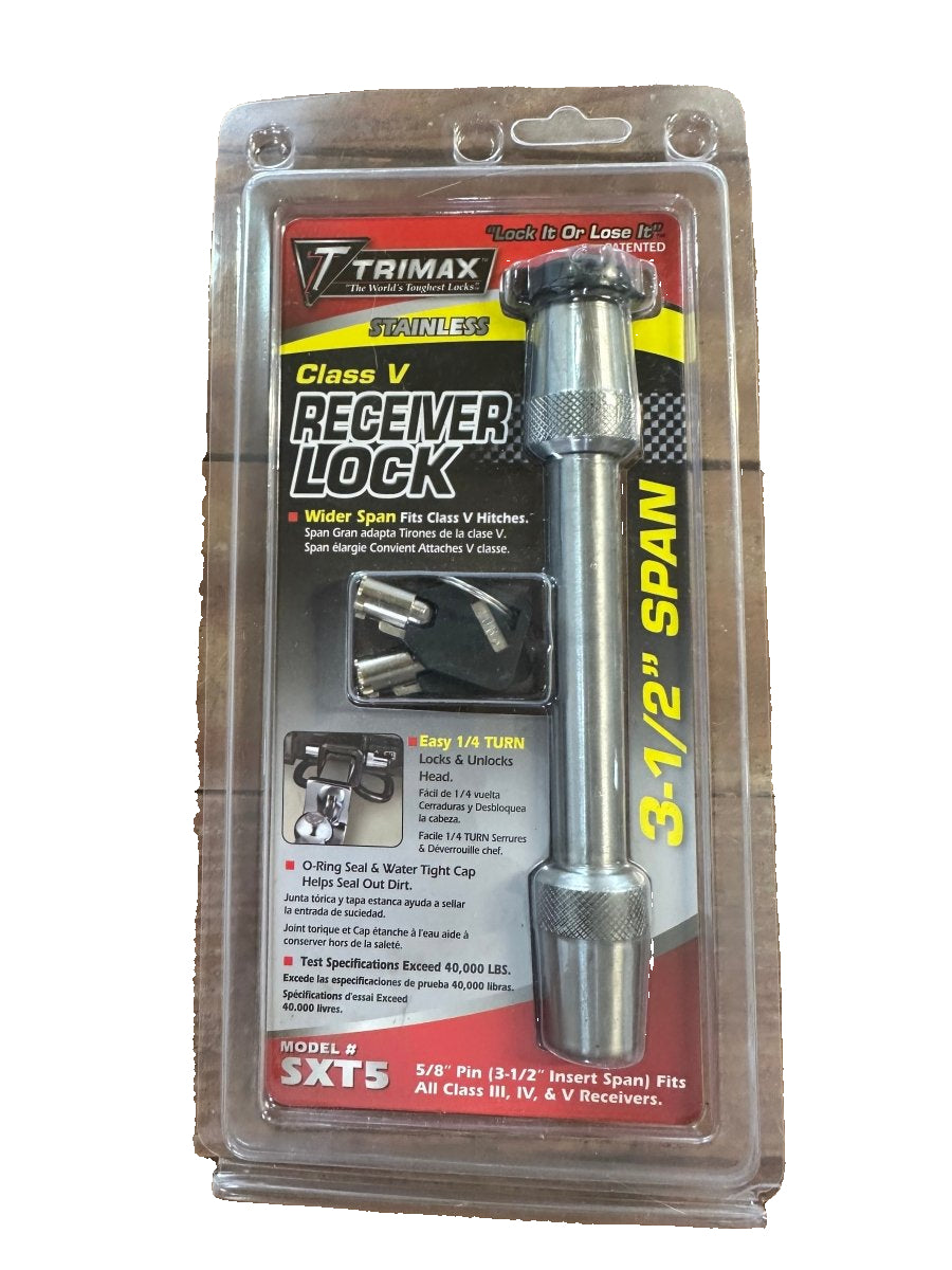 Receiver Lock 5/8" Pin 3 - 1/2" Insert Span Receiver Lock Class III, IV, & V - J4 Trailer