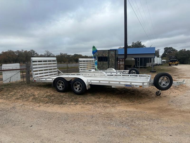 SALE Alcom Aluminum Trailer - 77"x18' Tandem Carhauler - 1584 - J4 Trailer