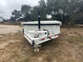 Load image into Gallery viewer, SALE - Delco 83"x14' Tandem Telescopic Dump Trailer 14K WHITE 1330 - J4 Trailer

