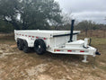 Load image into Gallery viewer, SALE - Delco 83"x14' Tandem Telescopic Dump Trailer 14K WHITE 1330 - J4 Trailer
