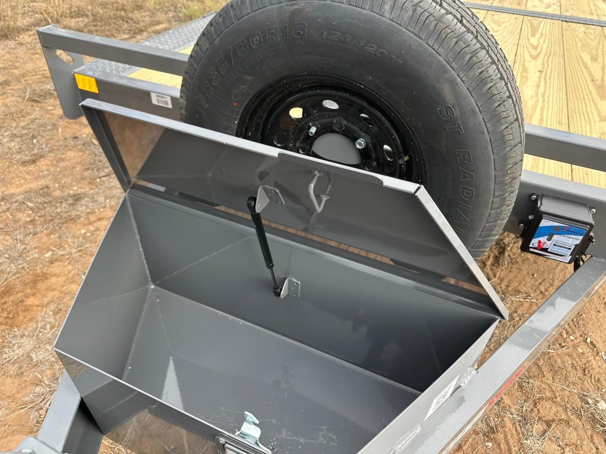 SALE - Delco 83"x22' - 6' Deck - Tandem Tilt Trailer GRAY - 3811 - J4 Trailer