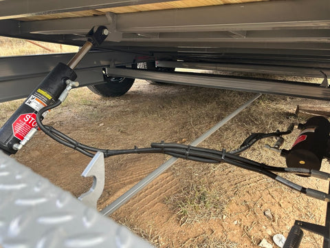 SALE - Delco 83"x22' - 6' Deck - Tandem Tilt Trailer GRAY - 3811 - J4 Trailer