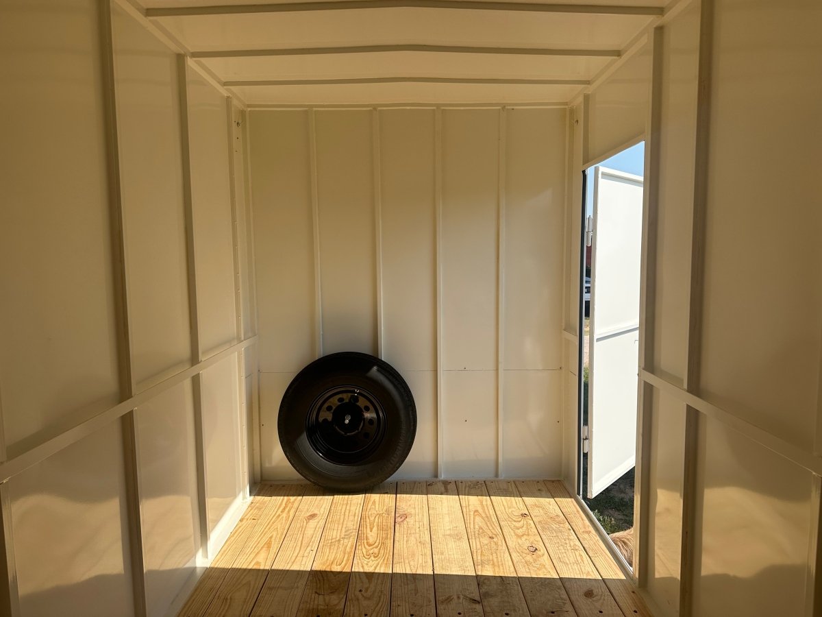 SALE - Delco Cargo 6'x12' White - 3930 - J4 Trailer