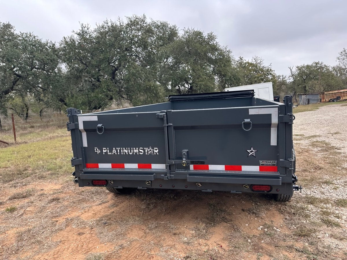 SALE - DP Platinumstar 83"x14' Eco Tandem 14k Dump GRAY - 1739 - J4 Trailer