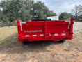 Load image into Gallery viewer, SALE - DP Platinumstar 83"x14' Eco Tandem 14k Dump RED - 1740 - J4 Trailer

