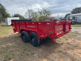 Load image into Gallery viewer, SALE - DP Platinumstar 83"x14' Eco Tandem 14k Dump RED - 1740 - J4 Trailer
