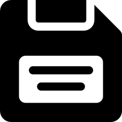 icon with a disk