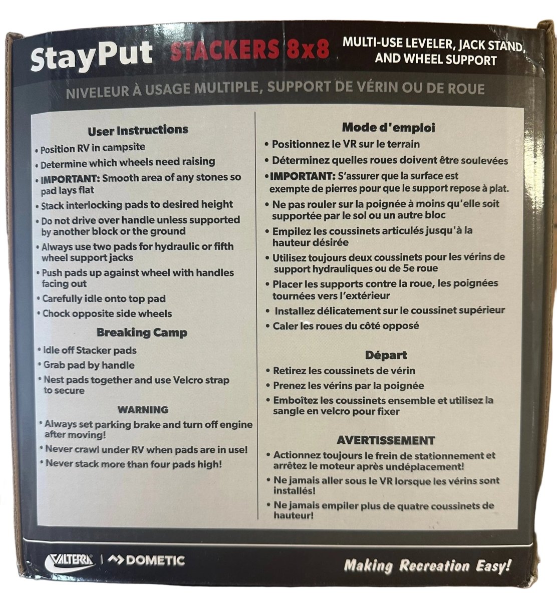 Stackers Multi - Use Wheel Supports - 10 pack - J4 Trailer