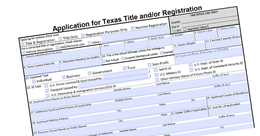 Tax, Title + License