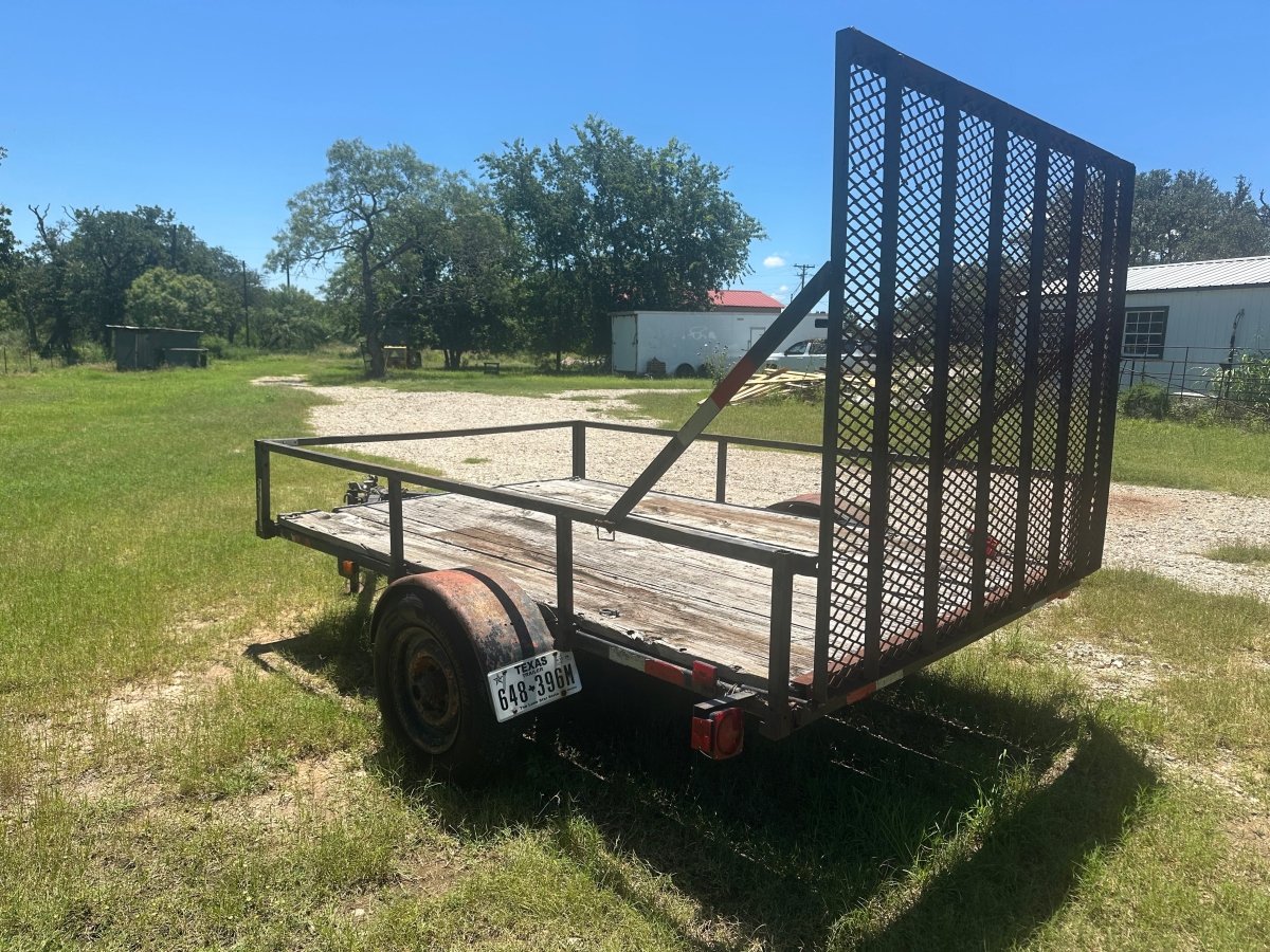 USED 2002 6'x10' Single Axle Utility Trailer GATE - HMMD - J4 Trailer