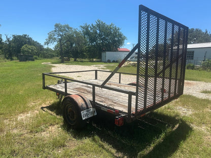 USED 2002 6'x10' Single Axle Utility Trailer GATE - HMMD - J4 Trailer