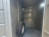 USED 2015 CM 6x14 Silver 2 Horse Slant Bumper Trailer- 4479 - J4 Trailer