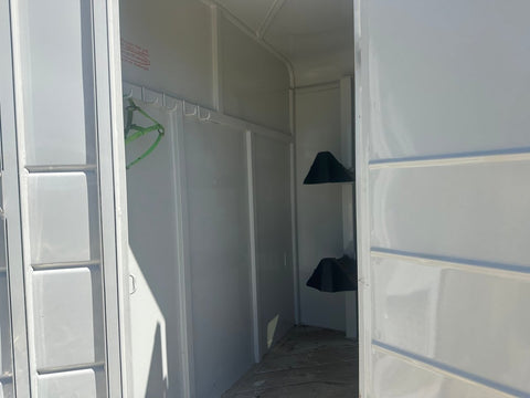 USED 2022 Calico 6x12 White 2 Horse Slant Bumper Trailer - 0566 - J4 Trailer