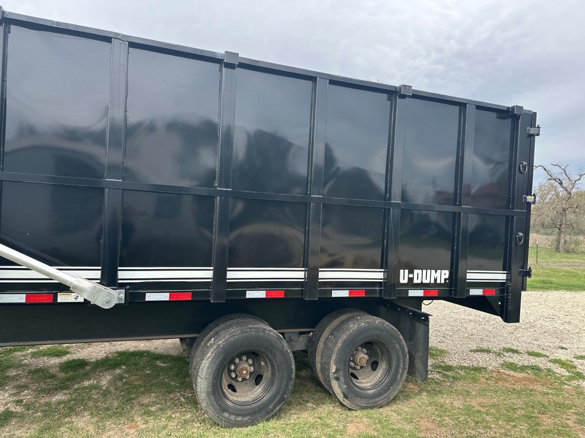 USED 2023 96"x20' U - Dump Gooseneck Dual Tandem Dump Trailer 0524 - J4 Trailer