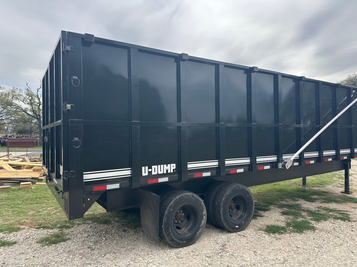 USED 2023 96"x20' U - Dump Gooseneck Dual Tandem Dump Trailer 0524 - J4 Trailer