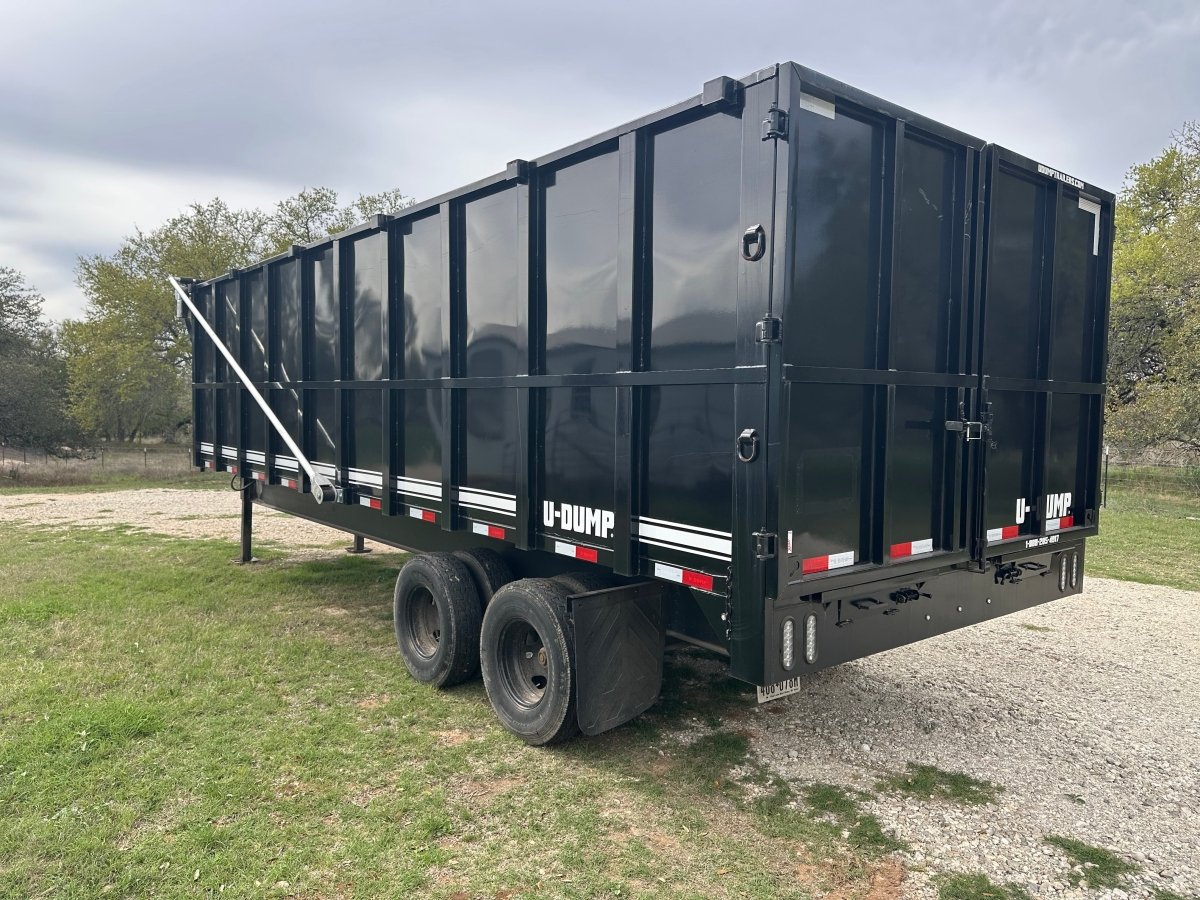 USED 2023 96"x20' U - Dump Gooseneck Dual Tandem Dump Trailer 0524 - J4 Trailer