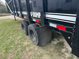 USED 2023 96"x20' U - Dump Gooseneck Dual Tandem Dump Trailer 0524 - J4 Trailer
