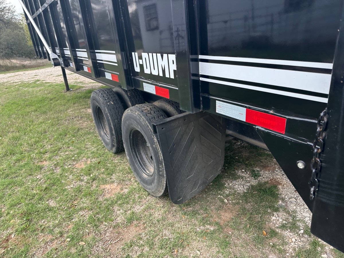 USED 2023 96"x20' U - Dump Gooseneck Dual Tandem Dump Trailer 0524 - J4 Trailer