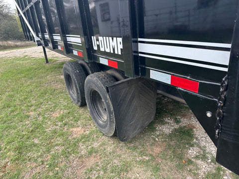 USED 2023 96"x20' U - Dump Gooseneck Dual Tandem Dump Trailer 0524 - J4 Trailer