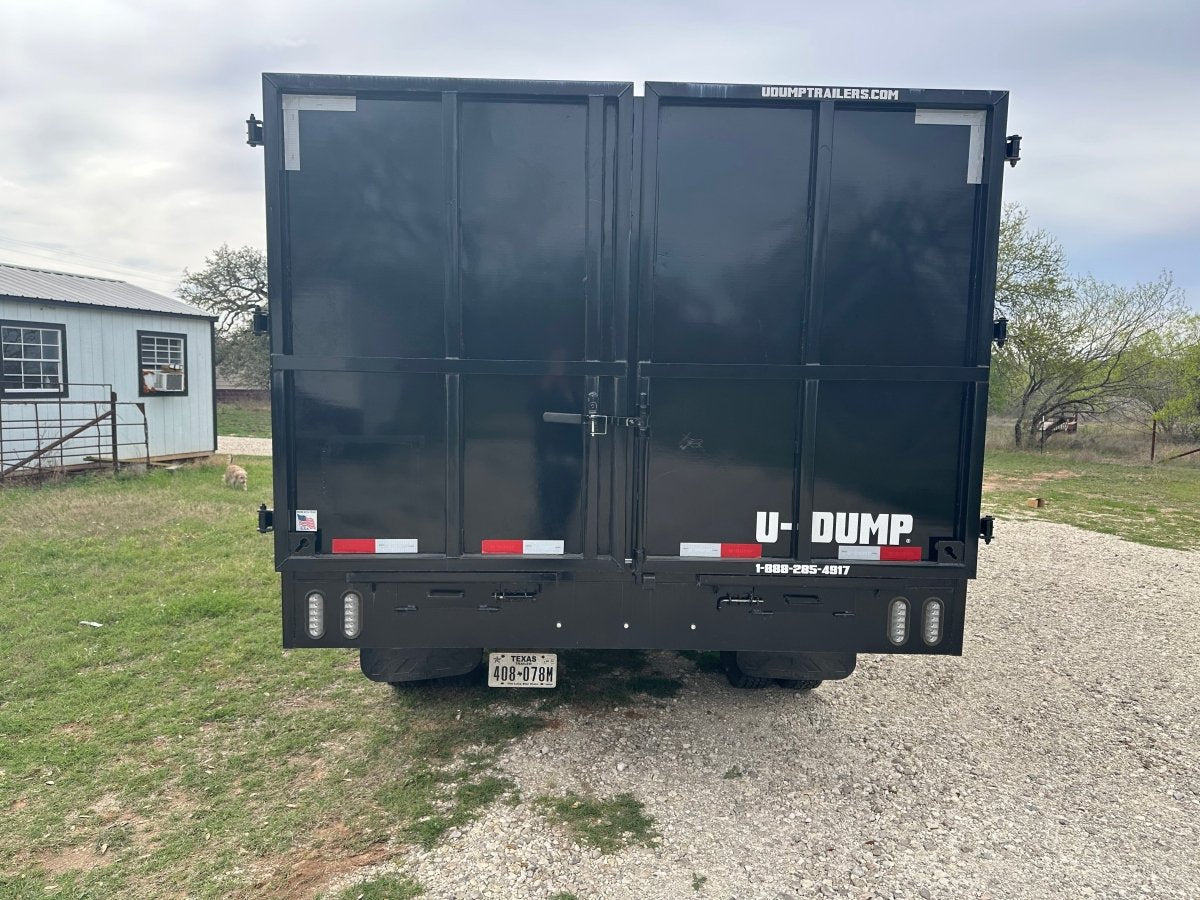 USED 2023 96"x20' U - Dump Gooseneck Dual Tandem Dump Trailer 0524 - J4 Trailer