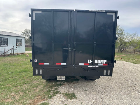 USED 2023 96"x20' U - Dump Gooseneck Dual Tandem Dump Trailer 0524 - J4 Trailer