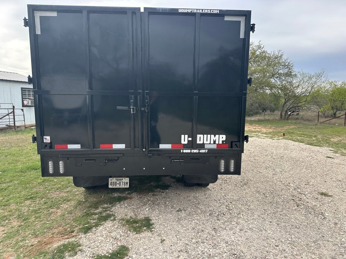 USED 2023 96"x20' U - Dump Gooseneck Dual Tandem Dump Trailer 0524 - J4 Trailer