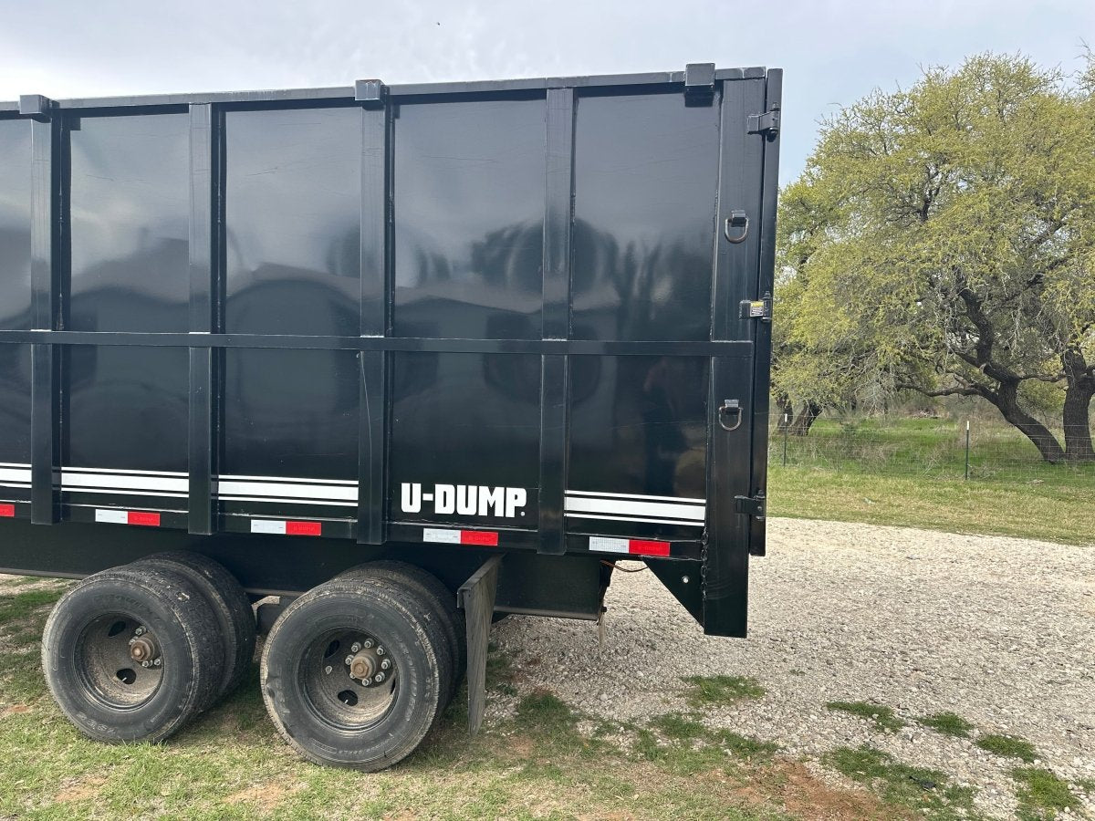 USED 2023 96"x20' U - Dump Gooseneck Dual Tandem Dump Trailer 0524 - J4 Trailer